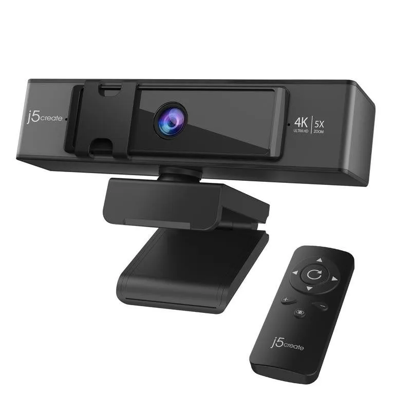 Webcam J5CREATE JVCU435-N 4K Ultra HD Zoom Digitale 5x ePTZ Microfoni Duali - immagine 1