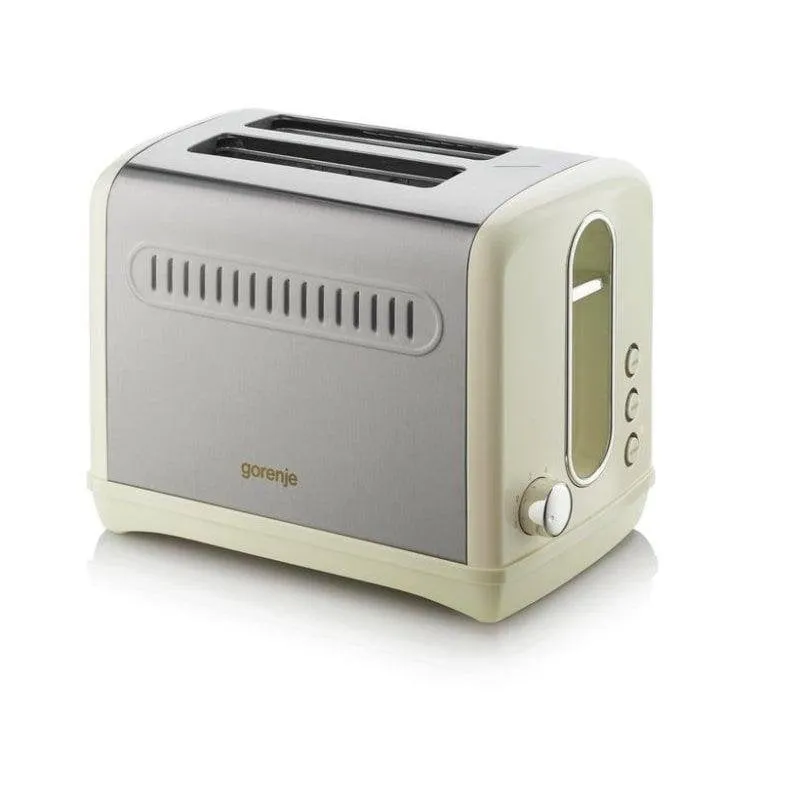Tostapane Gorenje T1100CLI 2 fessure 1100 W 6 livelli Riscaldamento Scongelamento champagne - immagine 1