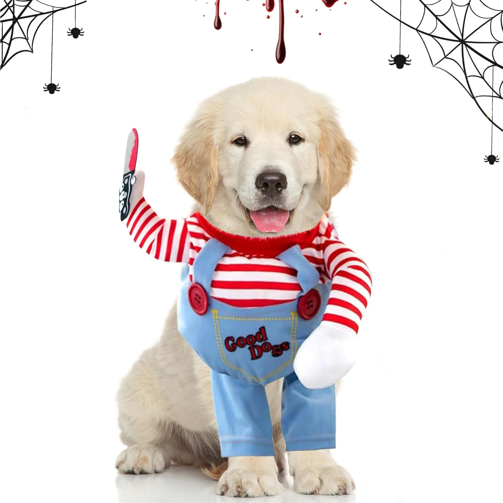 Vestiti per Animali di Halloween, Costume Animali Domestici per Halloween, Dog Awful Costume, Divertenti Costumi per Cani, per Cani di Taglia Grande, Media e Piccola, per Festival Feste Tema - immagine 1