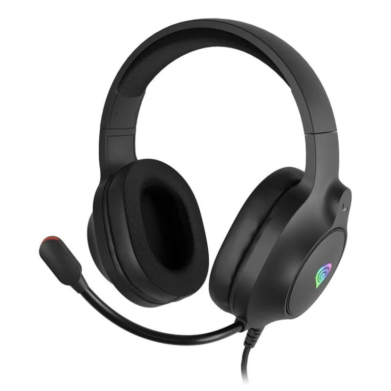 Auricolari GENESIS NEON 213 con cavo Jack 3,5 mm e USB, Gaming, RGB Nero - immagine 1