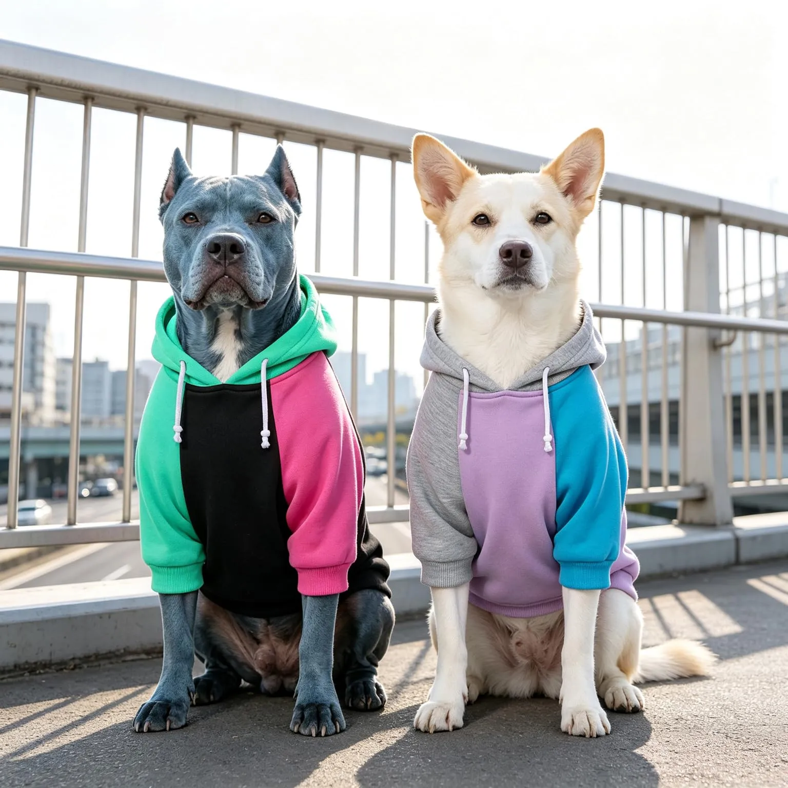 Dolahovy Cappuccio per cani abbigliamento per animali domestici felpe maglioni in cotone caldi giacche cappotti per cuccioli outfit per Chihuahua cani piccoli e medi gatti - immagine 6