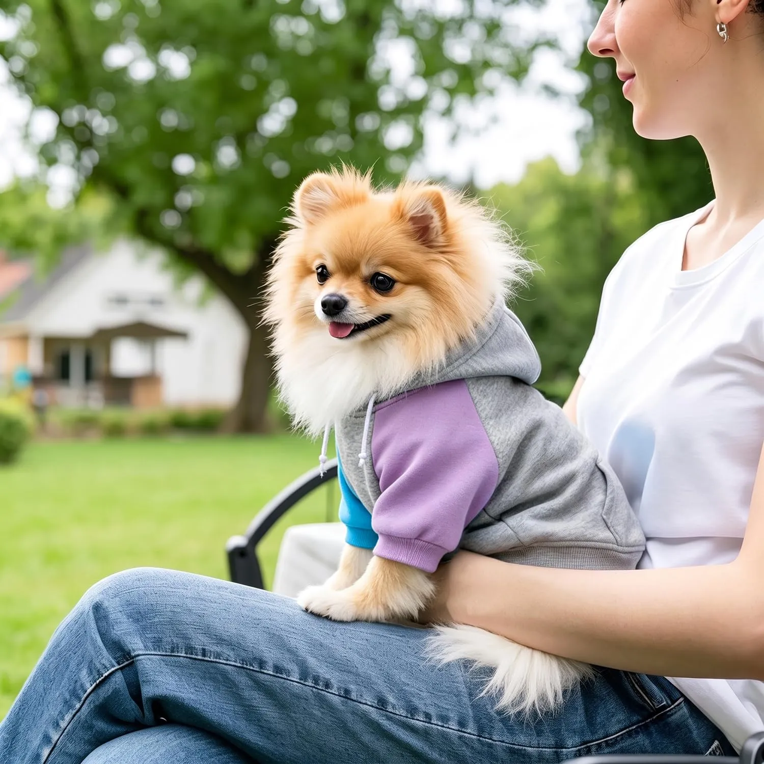 Dolahovy Cappuccio per cani abbigliamento per animali domestici felpe maglioni in cotone caldi giacche cappotti per cuccioli outfit per Chihuahua cani piccoli e medi gatti - immagine 7