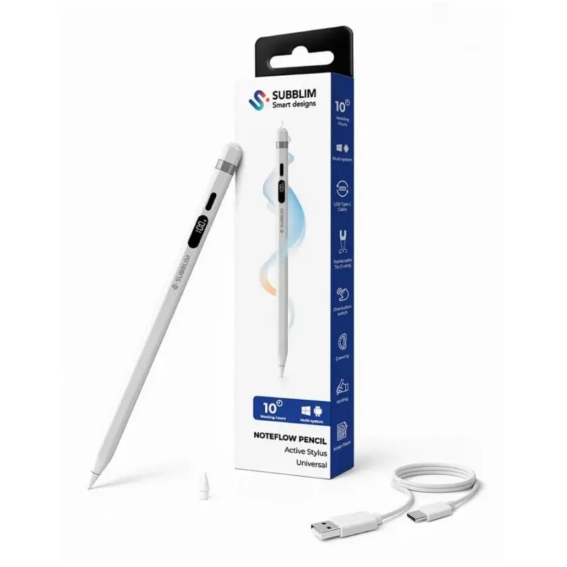 Lapis Digitale Subblim SUBPEN-UN0001 NoteFlow Pen Bluetooth Display Batteria USB-C - immagine 1