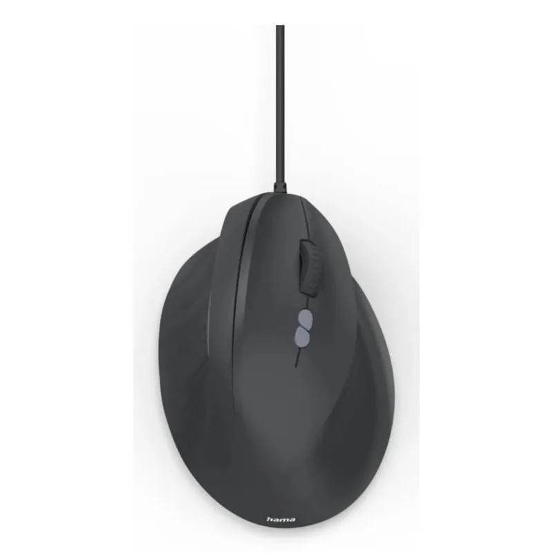 Mouse Hama ECM-500R USB 1800 DPI Nero Ergonomico Verticale 7 Tasti - immagine 1