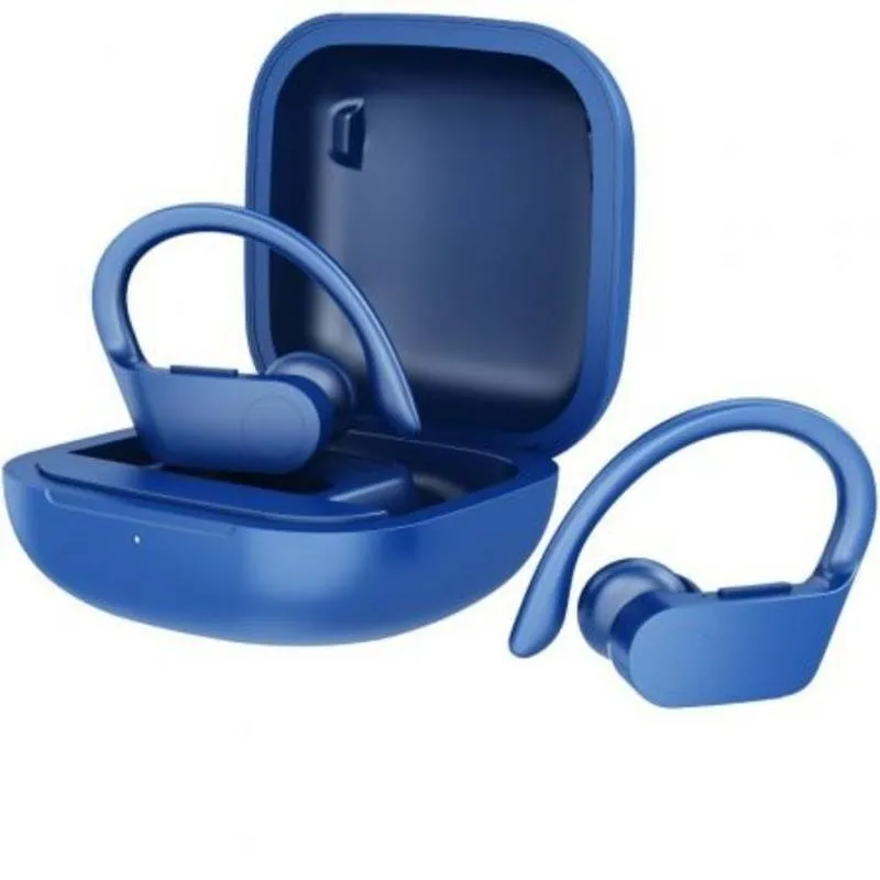 Auricolari Daewoo DW2024 wireless Bluetooth sport con custodia di ricarica blu - immagine 1