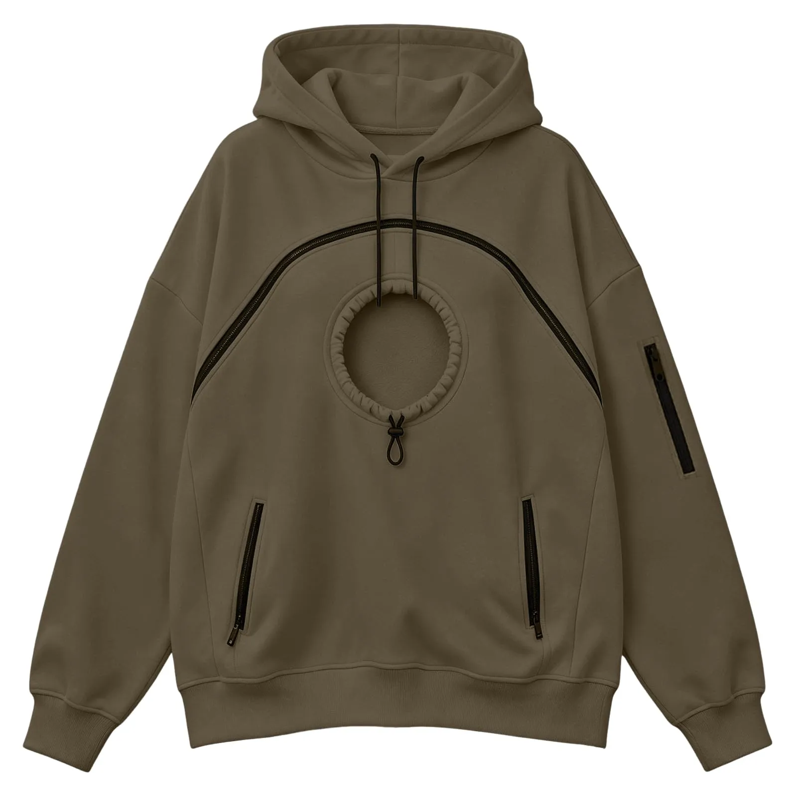 Generico Invernali Cotone Donna Peluche Gatti Marsupio in con Animali per E Pullover Casual Invernale Unisex Casa All'aperto Felpa Porta Gatto Cane Felpa con Tasca per Donna Cani Felpe per Cappuccio - immagine 9