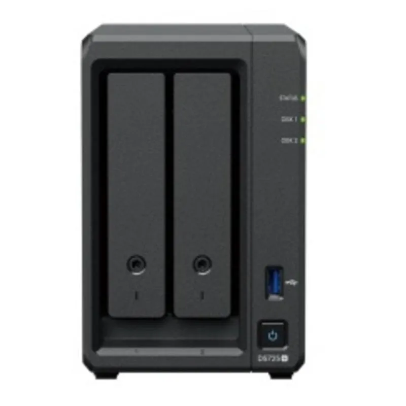 NAS Synology DP320 Desktop 16TB SATA 8GB R1600 RAID USB3.2 Dual LAN Sicurezza - immagine 1