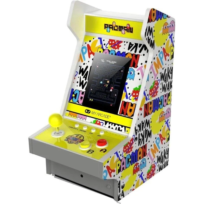 DreamGear Mighty Player Pac-Man 45th Anniversary Retro Arcade Portatile ARM 8GB Legno Giallo - immagine 1