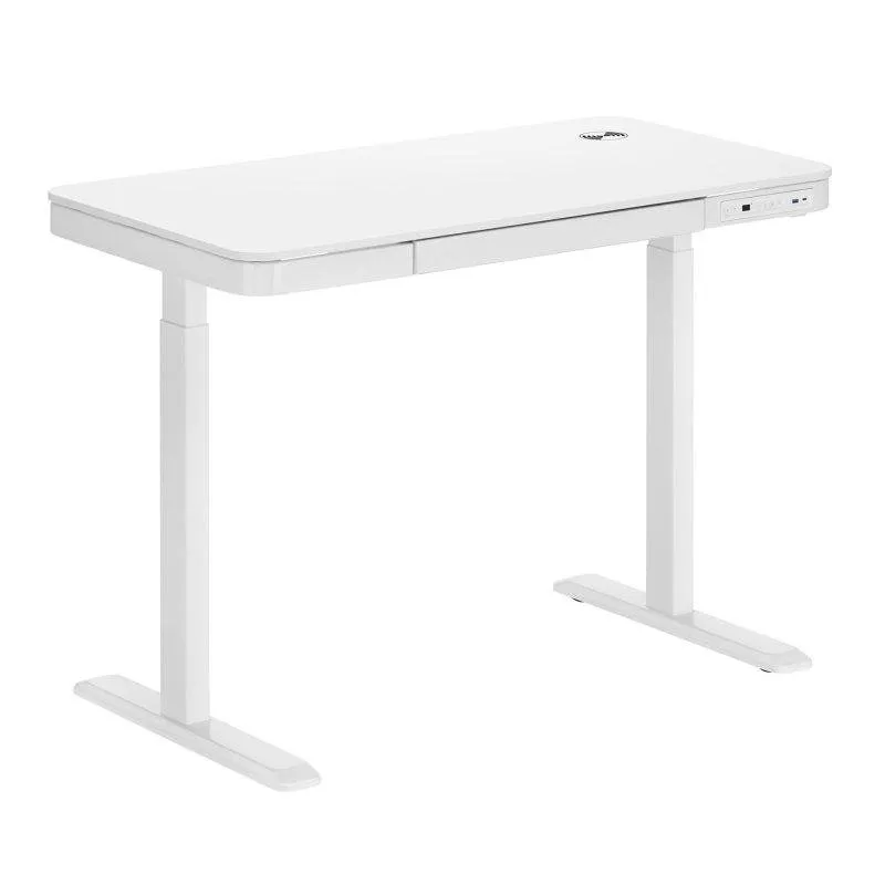 Scrivania Kimex motorizzata 118 x 60 cm con cassetto e caricatore wireless - immagine 1