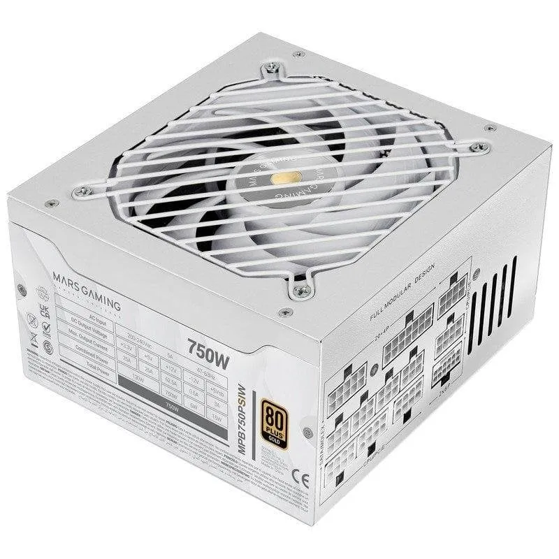 Fuente de Alimentación Mars Gaming MPB750PSI 750W Certificación 80 Plus Gold modular - immagine 1