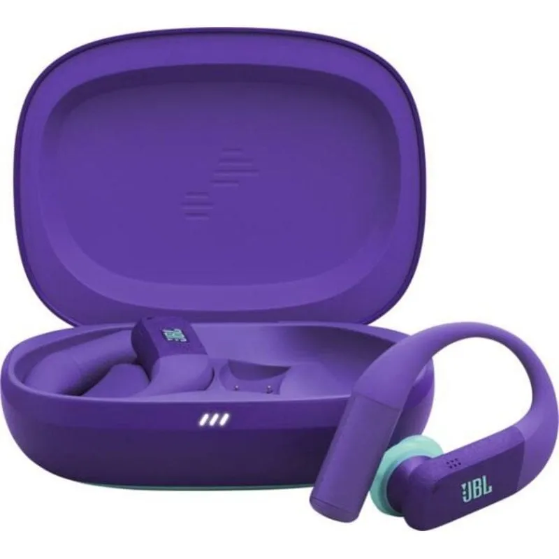 Auricolari JBL Endurance Peak 4 wireless Bluetooth sportivi resistenti alla polvere IP68 viola - immagine 1