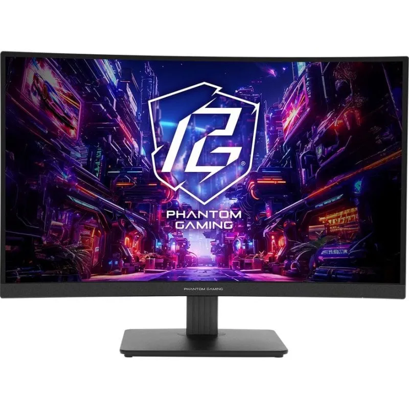 Monitor PC ASROCK Phantom Gaming 27" QHD 180Hz VA Curvo 1ms FreeSync HDR400 - immagine 1