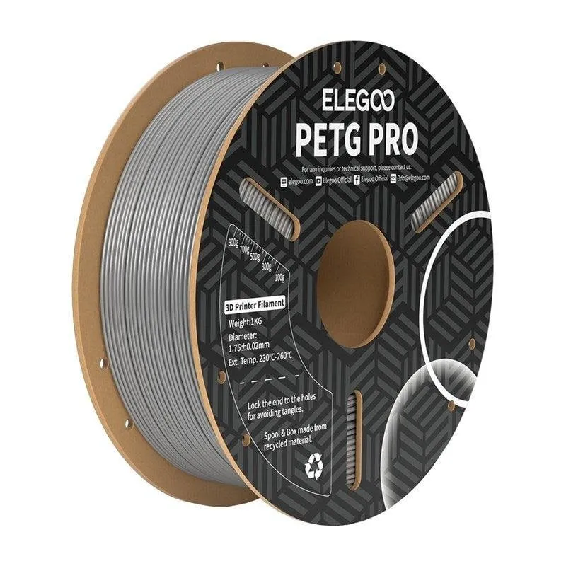 Filamento PETG Elegoo 50.203.0205 Grigio 1,75 mm Alta Resistenza UV - immagine 1