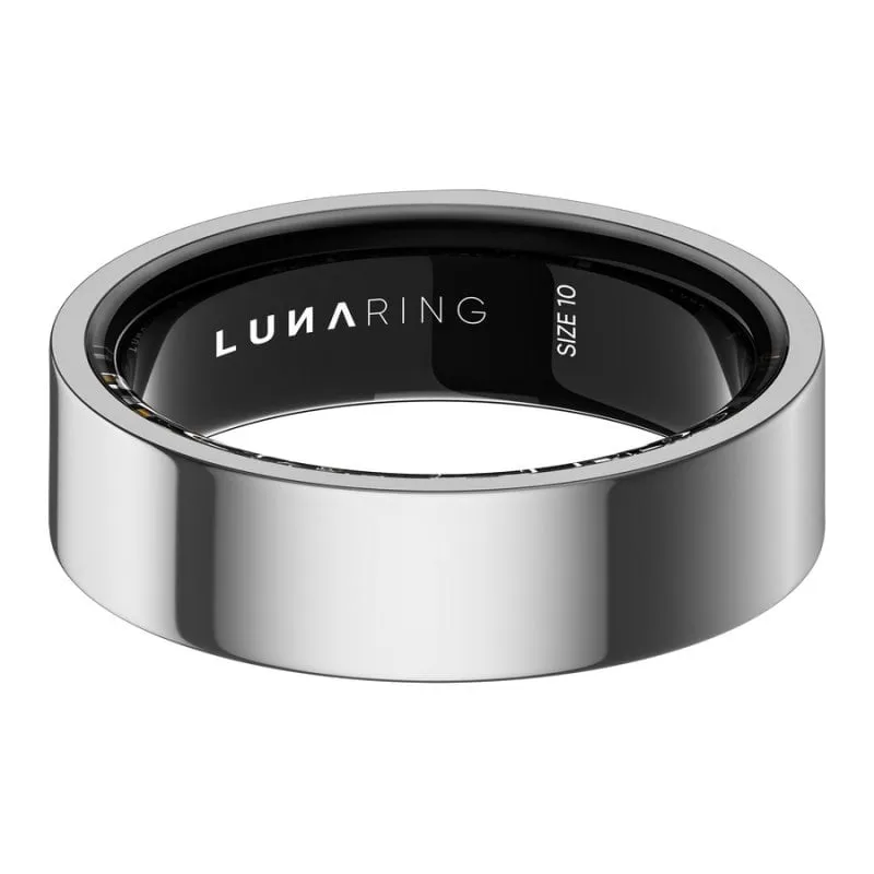 Anello intelligente Noise Luna Ring Gen 2.0 Taglia 9 Bluetooth Monitoraggio Salute Stardust Silver - immagine 1