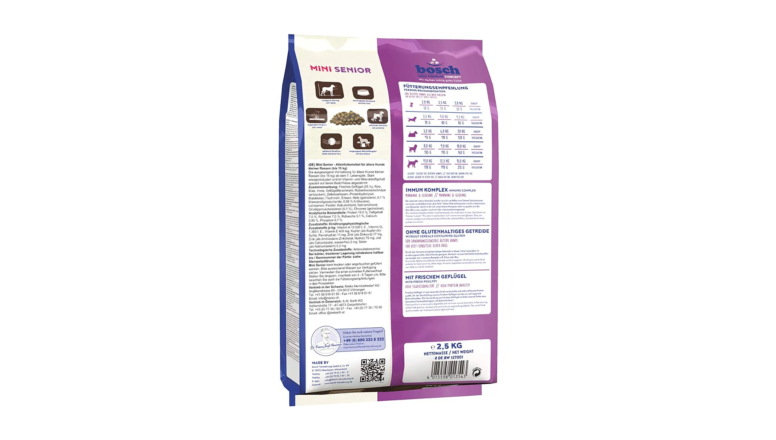 bosch HPC Mini Senior | Cibo secco per cani anziani di piccole razze (fino a 15 kg) | 2500 g - immagine 4