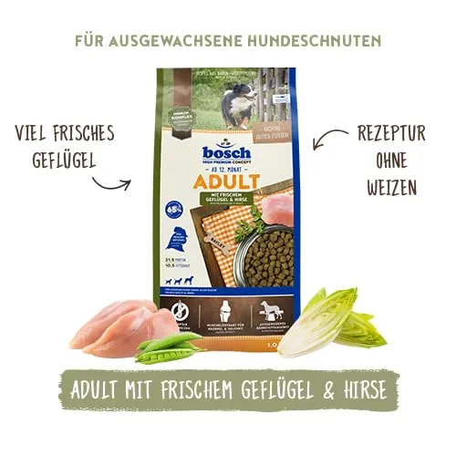 bosch HPC Mini Adult | con pollame fresco e miglio | Cibo secco per cani adulti di razze piccole (fino a 15 kg) |3000 g - immagine 3