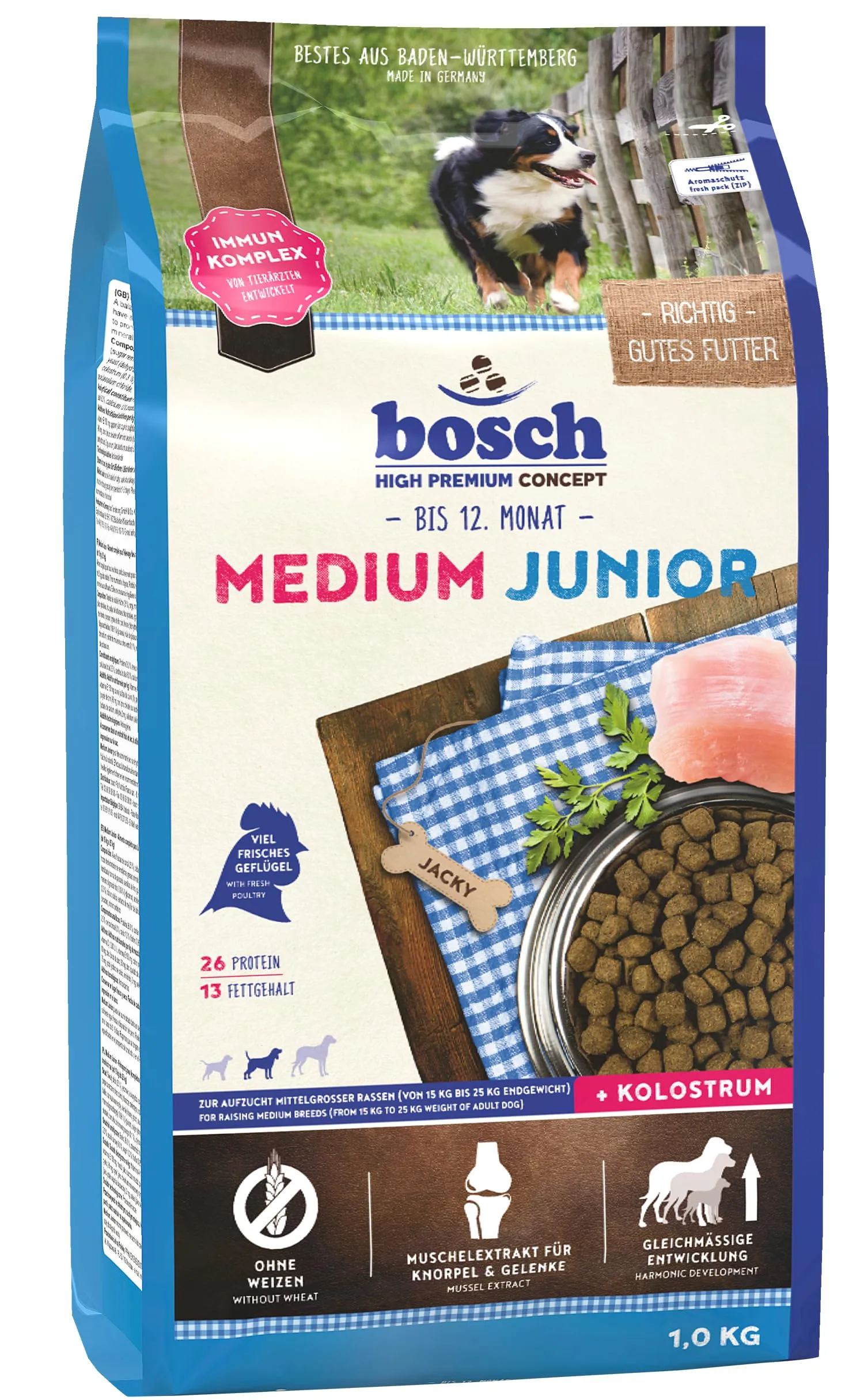 bosch HPC Medium Junior | Cibo secco per cani di razza media | 1 x 15000 g - immagine 1