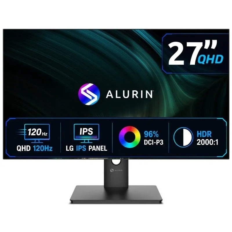 Monitor PC Alurin CoreVision 27 IPS QHD 120Hz FreeSync HDR 1ms - immagine 1