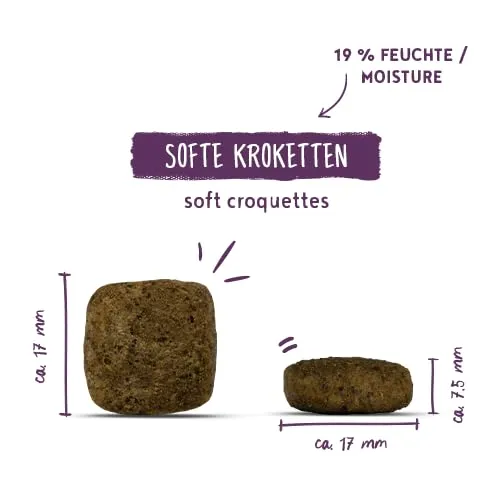 bosch HPC SOFT Senior Capra & Patata | Cibo per cani semi-umido per anziani | Cani nutrizionalmente sensibili di tutte le razze | Proteina unica | Senza cereali | 1 x 2500 g - immagine 3