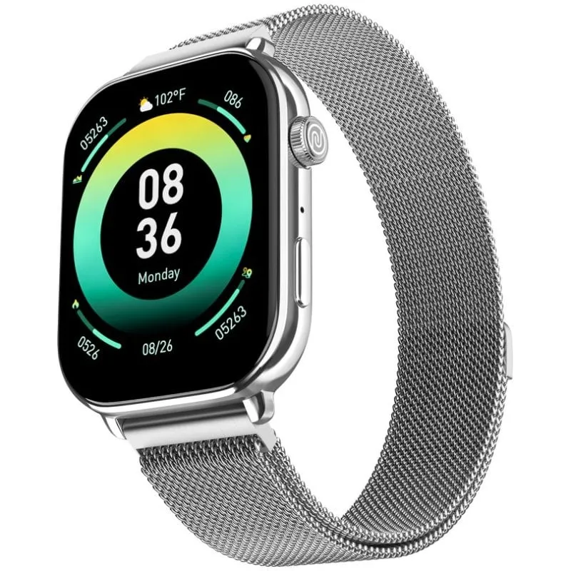 Noise Pulse 4 Max Bluetooth Argento Silver Link Monitoraggio SpO2 Sonno Notifiche - immagine 1