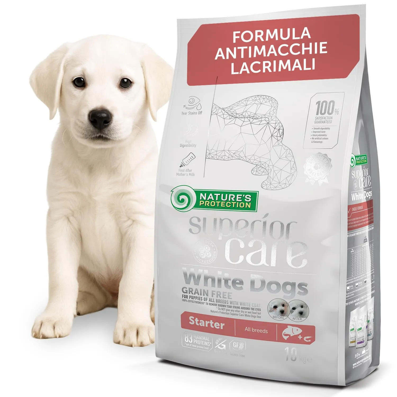 Nature's Protection Superior Care Cibo secco per cuccioli, Salmone 10 kg - immagine 1