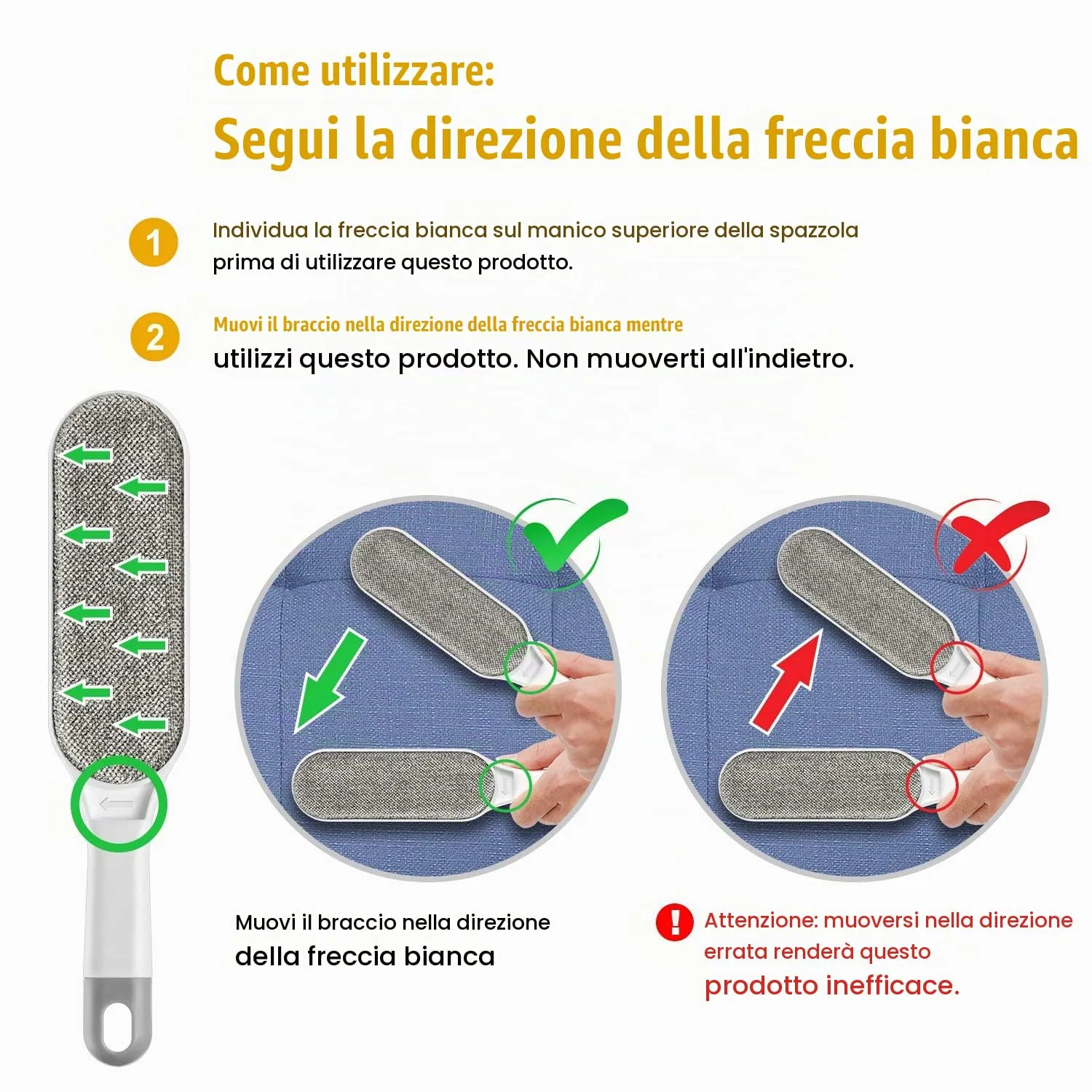 Omasi Togli Peli Animali, Leva Peli Animali Animali Domestici peli Rimozione Spazzola Peli Cane Gatto, Rimuovi la Pelliccia su Cuccia, Tappeti, Vestiti e Divani - immagine 3