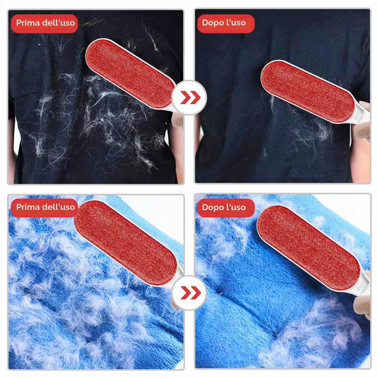 Omasi Togli Peli Animali, Leva Peli Animali Animali Domestici peli Rimozione Spazzola Peli Cane Gatto, Rimuovi la Pelliccia su Cuccia, Tappeti, Vestiti e Divani - immagine 7