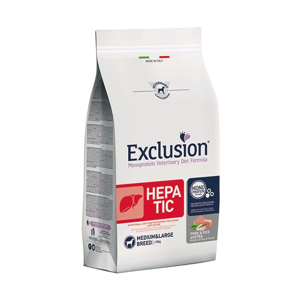 EXCLUSION DIET HEPATIC PORK & RICE AND PEA M/L CONF.12 KG - immagine 1