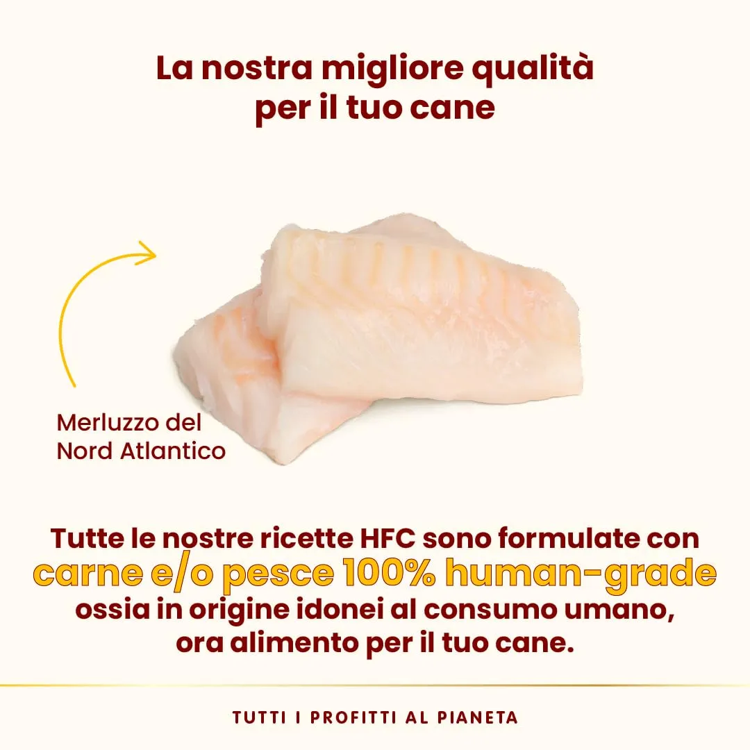 almo nature HFC Complete - Alimento Umido per Cani Adulti - Merluzzo del Nord Atlantico - qualità Human Grade, Senza Glutine, Monoproteico - 85g, Confezione da 17 - immagine 3