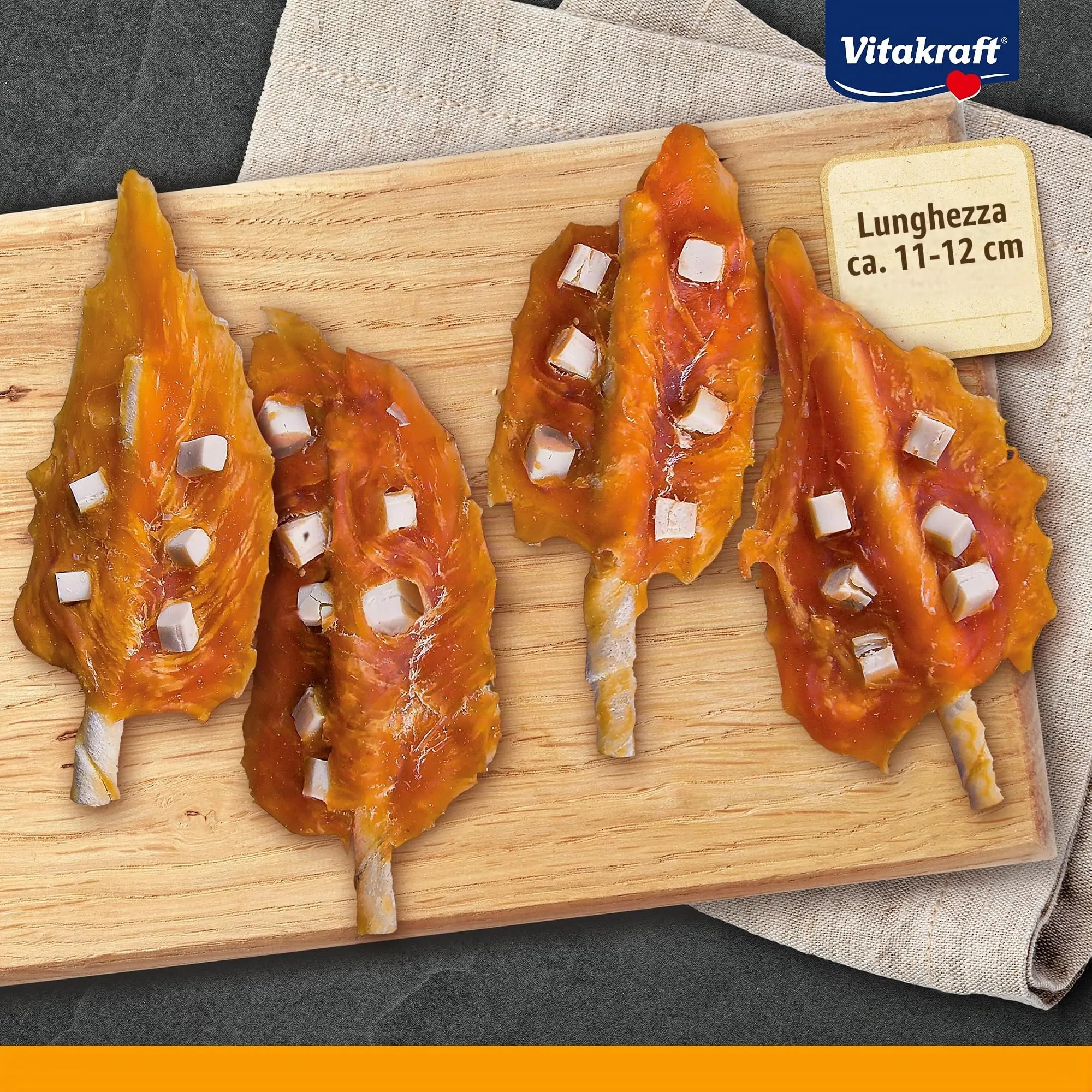 Vitakraft Pure Chicken Bonas, snack cane, bastoncini da masticare con pollo e formaggio, snack per l’addestramento del cane, senza zuccheri aggiunti (7x 80g) - immagine 3