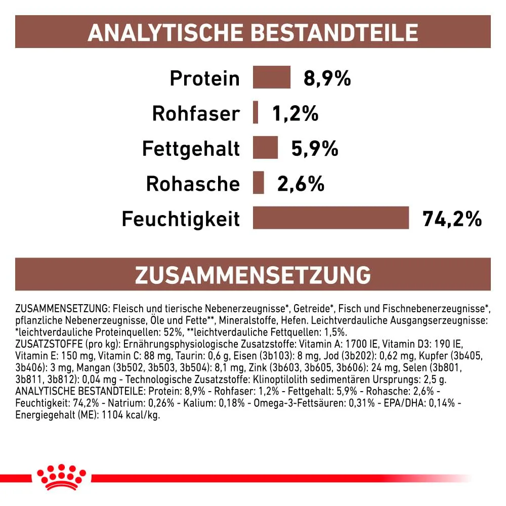 Royal Canin Veterinary Gastrointestinal Mousse | 12 x 400 g | Alimento dietetico completo per cani adulti | Per supportare i disturbi acuti del riassorbimento intestinale - immagine 3