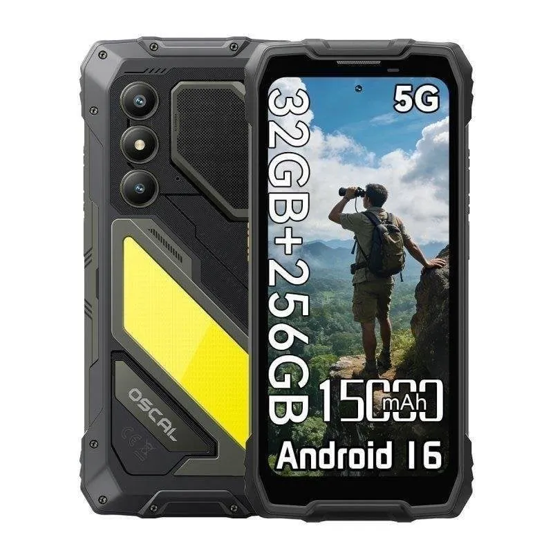OSCAL Pilot 5 5G 8GB 256GB 6.56" Nero - immagine 1