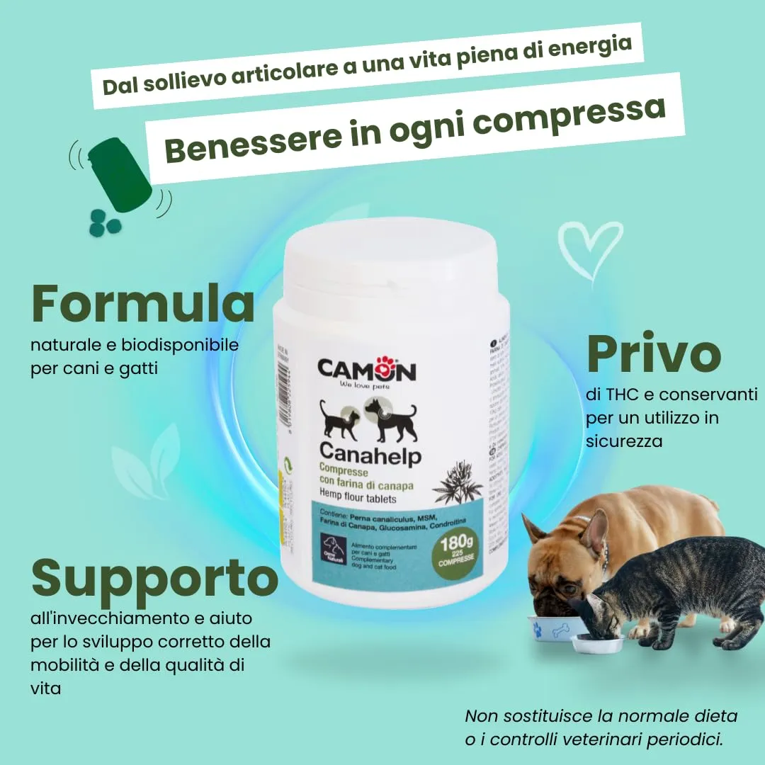 CAMON - Canahelp Compresse, Alimento Complementare per Cani e Gatti - immagine 3