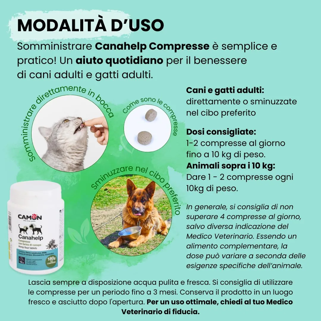 CAMON - Canahelp Compresse, Alimento Complementare per Cani e Gatti - immagine 7
