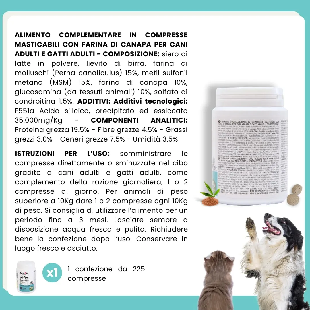 CAMON - Canahelp Compresse, Alimento Complementare per Cani e Gatti - immagine 8