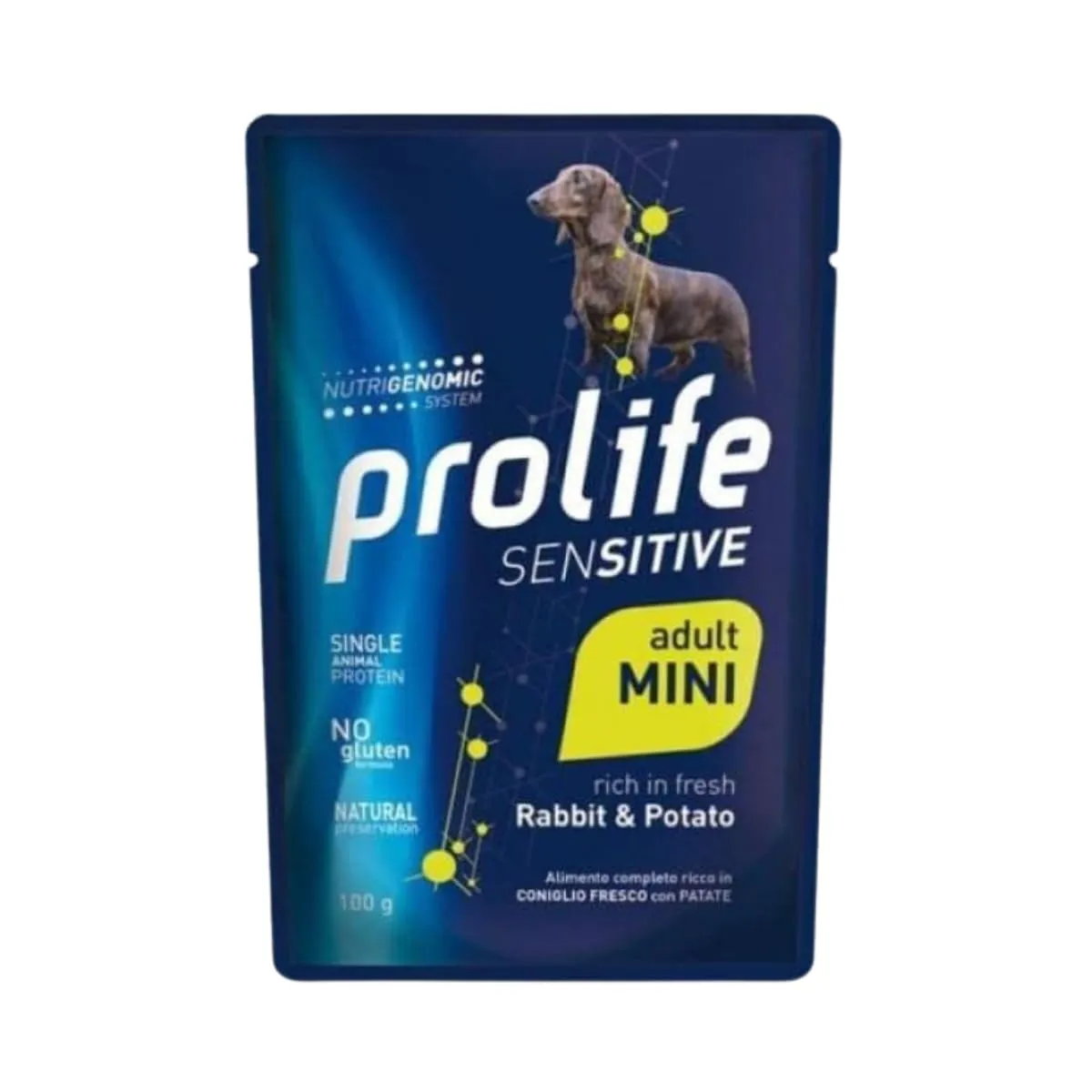 Prolife Dog Sensitive Adult Coniglio e Patate - confezione 10 bustine da 100 gr. - immagine 1