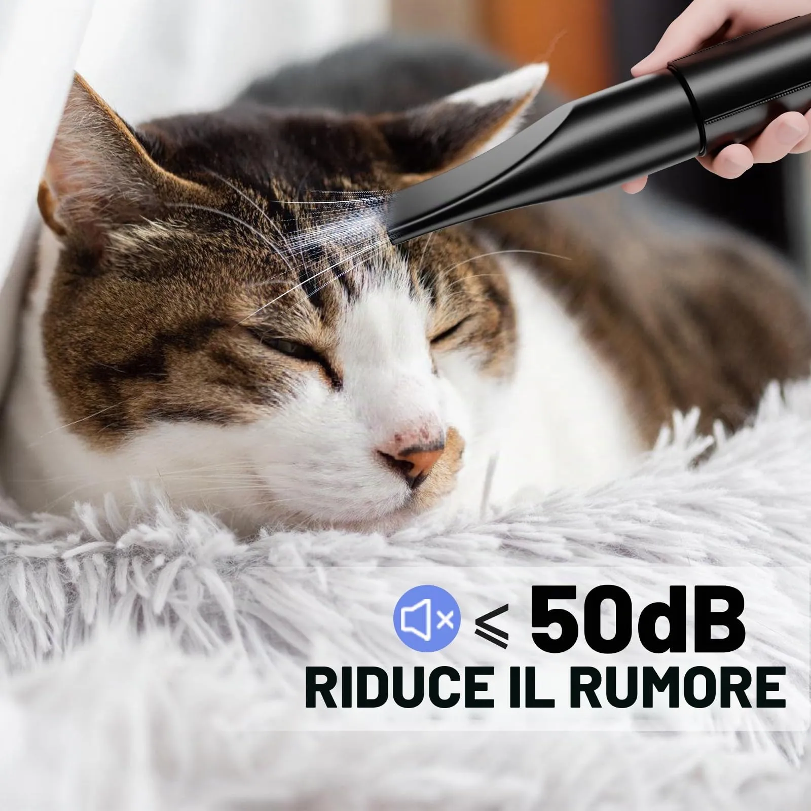 Blanlody Soffiatore per Cani Blower Molto Silenzioso, 5,2 Cv/3800 W - immagine 2