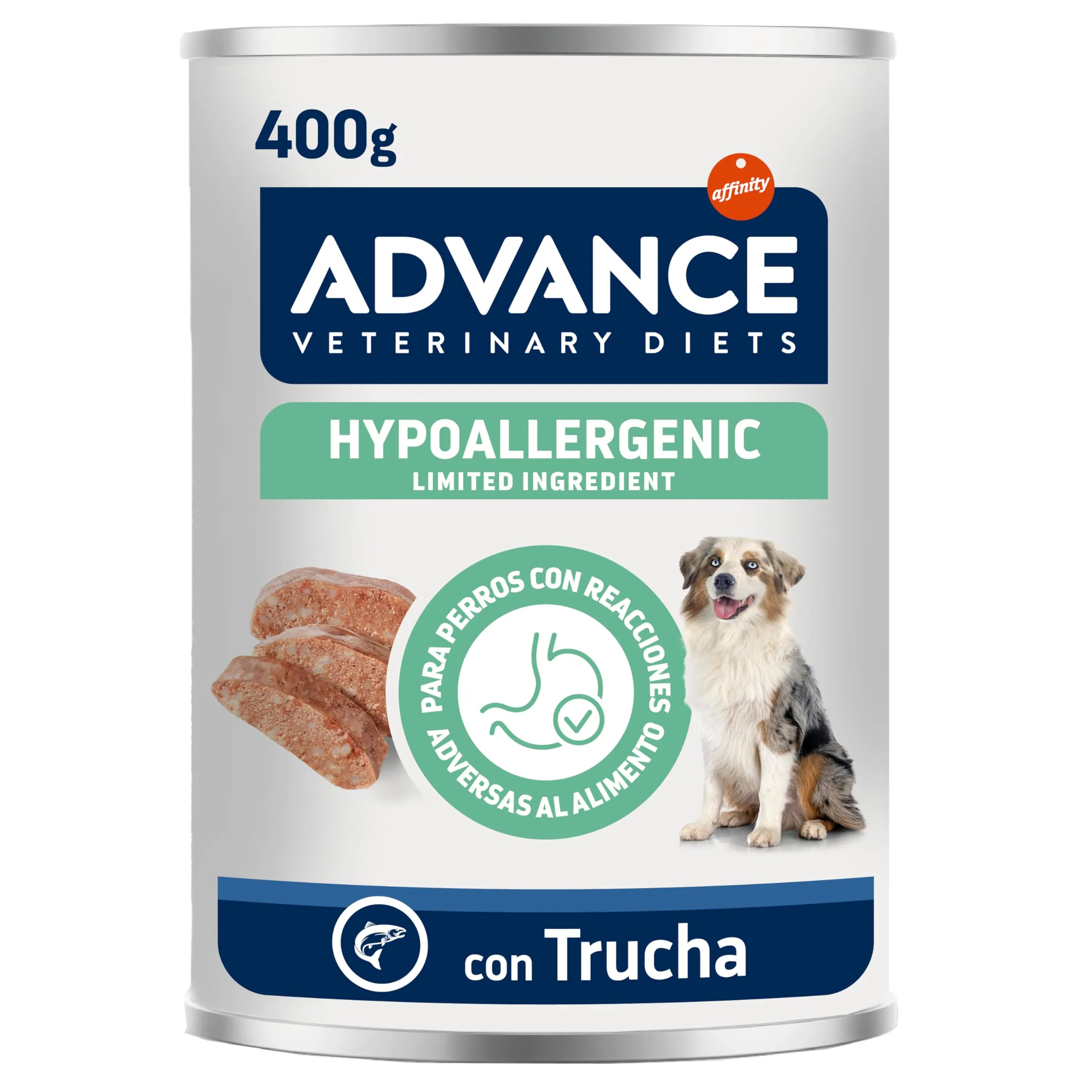 Advance Diets Cibo Umido per Cani - Hypoallergenic con Trota - 6 scatolette da 400g - immagine 2
