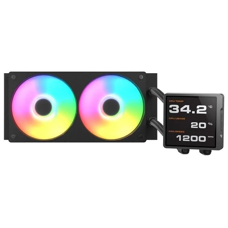 Refrigeración Líquida Cougar CGR-PSDVPRGB-B-240 240mm 2 Ventilatori RGB - immagine 1