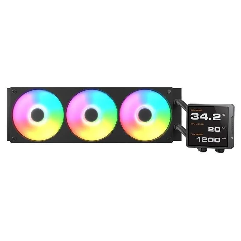 Refrigeración Líquida Cougar Poseidon RGB 360mm 3 Ventilatori LED - immagine 1