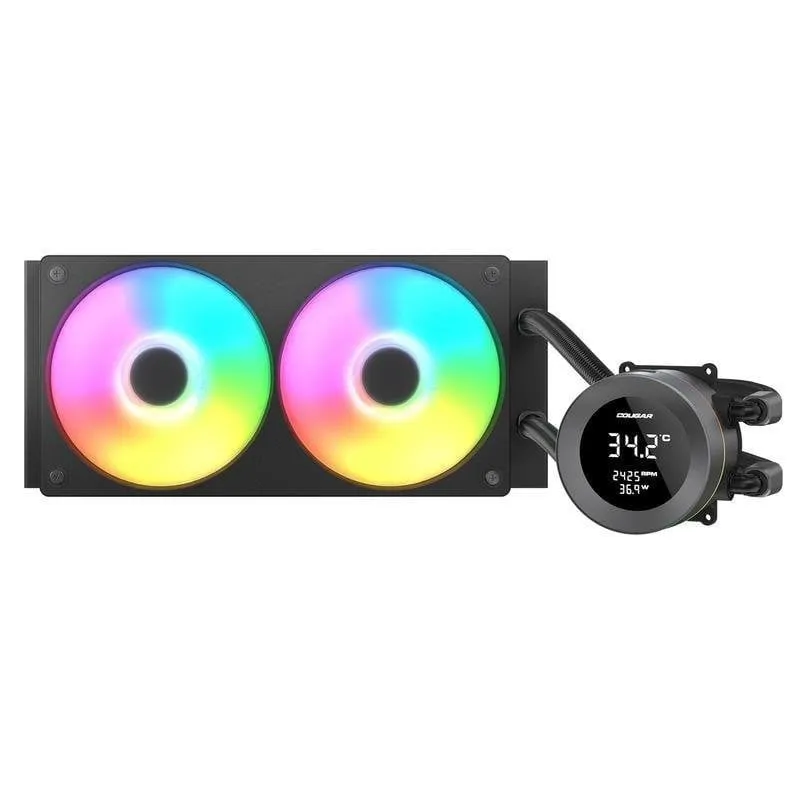 Refrigerazione Liquida Cougar CGR-PSDVARGB-B-240 240mm 2 Ventole RGB - immagine 1