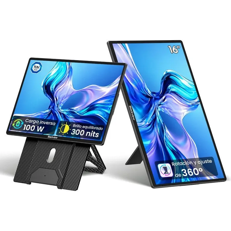 Monitor PC Blackview Table 9 16" FullHD+ 60Hz IPS Altoparlanti Rotazione 360° Altezza Regolabile - immagine 1