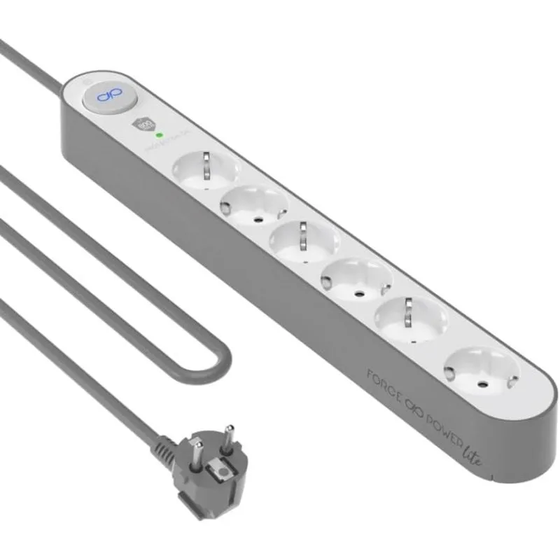 Multipresa Force Power Lite F152435 6 prese protezione sovratensione LED sicurezza bambini - immagine 1