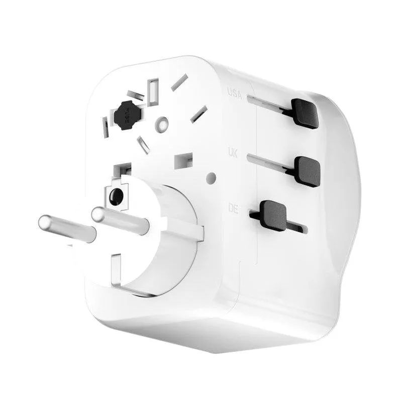 Adattatore universale Muvit For Change 2 USB-C PD 45W 1 USB-A Bianco - immagine 1