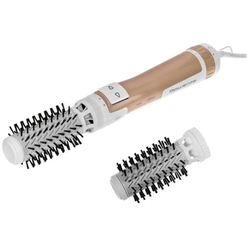 Phon Ionico Rowenta Brush Activ Compact CF9520 1000W 2 Temperature 2 Velocità Ceramica Bianco Rame - immagine 1