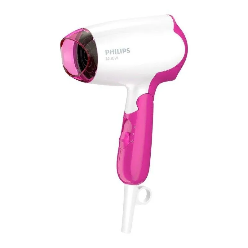 Phon Pieghevole da Viaggio Philips BHD003/00 1400W 1 Temperatura 2 Velocità Rosa Bianco - immagine 1