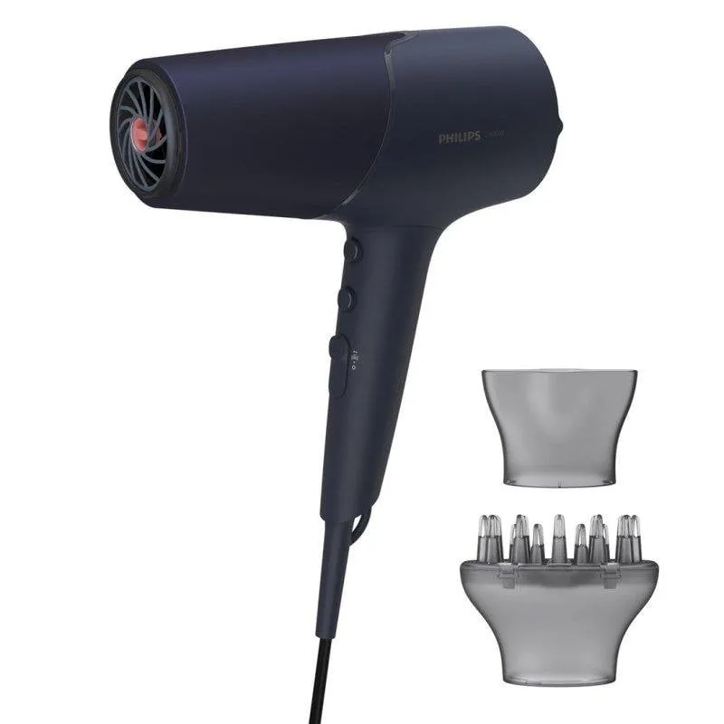 Phon Ionico Philips Serie 5000 BHD510/00 2300W 6 Temperature 6 Velocità con Diffusore Blu Marino - immagine 1