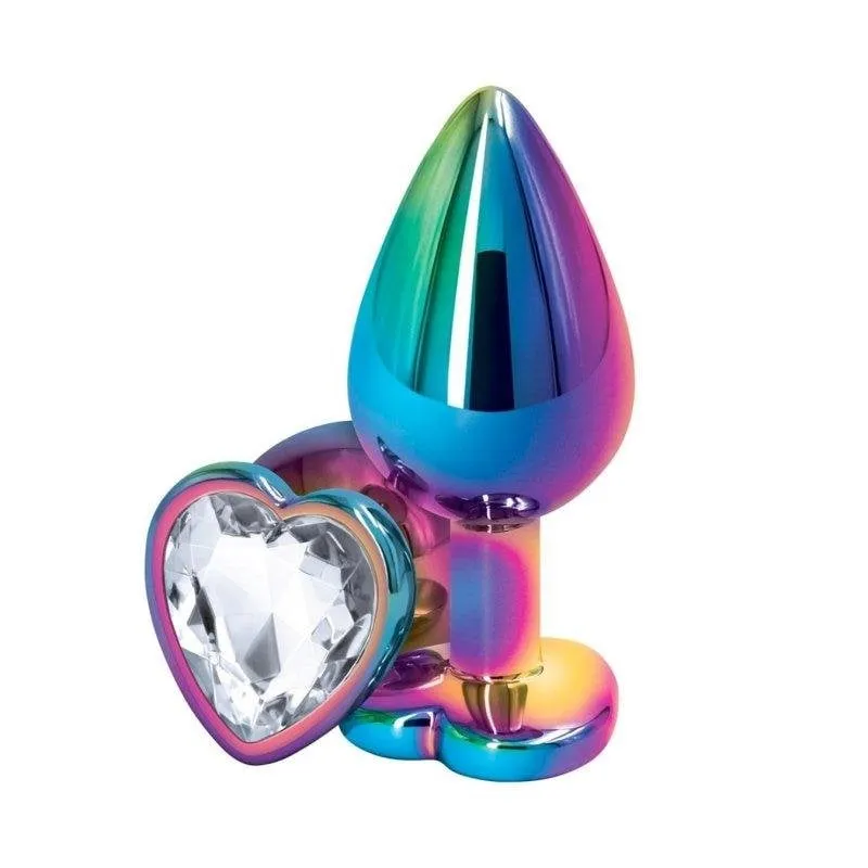 Butt Plug Do You Erotic Rainbow Gemma Cuore Alluminio IPX7 Small Medium - immagine 1