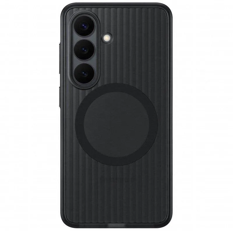 Custodia per smartphone Samsung Rugged Cover Magnetica Multistrato Nera Antiurto per Galaxy S26 - immagine 1