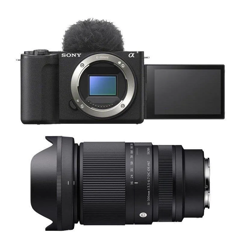 Fotocamera Mirrorless Sony Alpha ZV-E10 II 26MP 16-300mm WiFi Bluetooth - immagine 1
